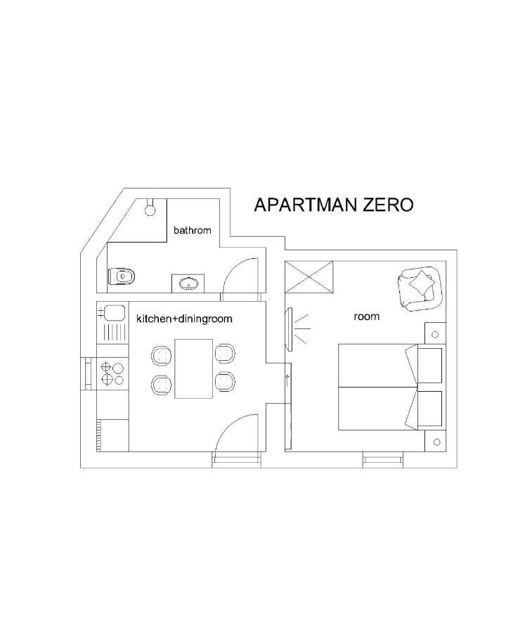 Apartman Zero Apartment Dugi Rat Bagian luar foto